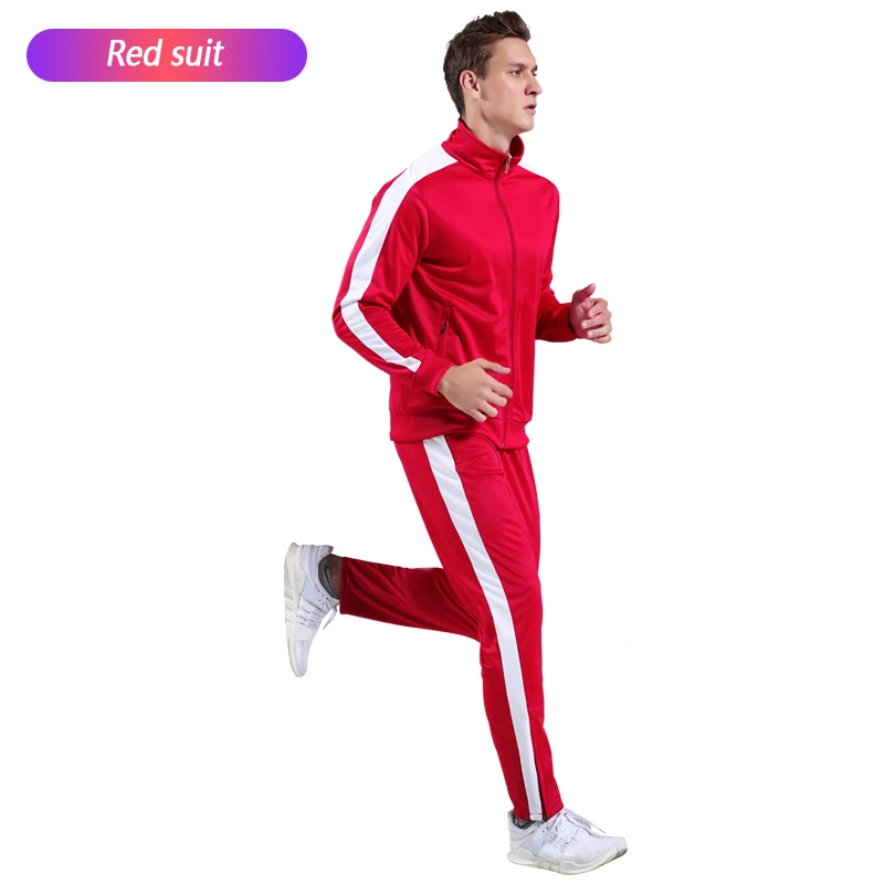 Halloween Tracksuit Men's Sportswear Jacket Orange Tracksuit Football Training Set Long Sleeve Stand Full Zipper Top and Pants - Image 3