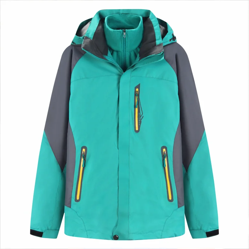 YOTEE 2021 Winter Parka Coat Men's Windproof Plus Velvet Thick Warm Windbreaker Logo Custom Waterproof Hooded Jacket Top - Image 3