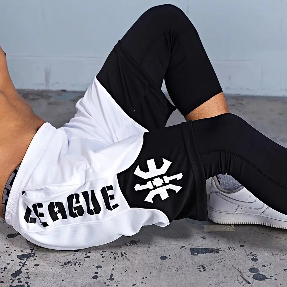 L-6XLMen Basketball Jerseys Uniforms Sport Fitness Short Pants Quick-dry Tights Basketball Training Loose Shorts with Pocket - Image 5