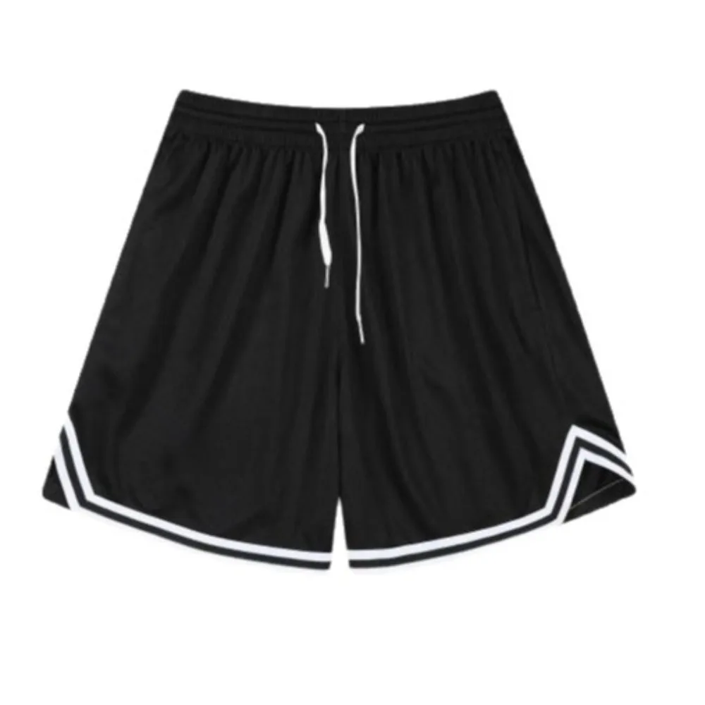 Summer Men Lightweight Basic Sweatpants Casual Shorts Men's Beach Shorts Basketball Short Solid Color Label Streetwear for Boys - Image 5