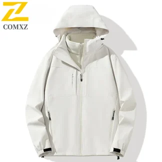 Men Charge Jacket 3-in-1 Windproof Waterproof Breathable Keep Warm Hooded Jacket Outdoor Camping Exploration Stormtrooper Jacket