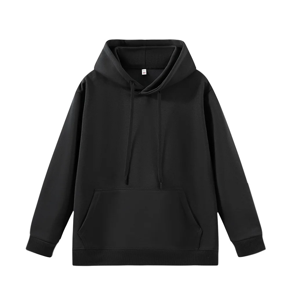 New Arrival Women's Loose Fit Hoodie Sweatshirt 300g Double Layer Diant Cotton Cap Sleeve Long Regular Neck No Pattern - Image 5