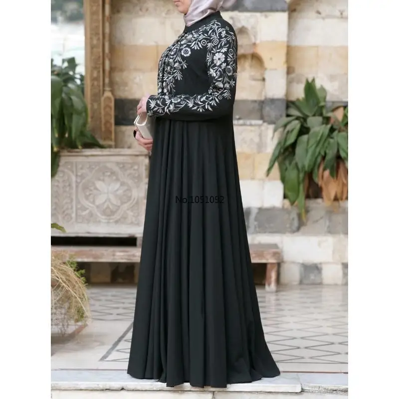 Customized bangladesh abayas kimono for women burka arabic print dress festa dubai abaya turkish kaftan islamic clothing muslim - Image 4