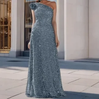 Women Spring Summer Dress Skirt Sequins Sleeveless Solid Color Sheath Casual Elegant Fashion Comfortable Regular Sexy Standard