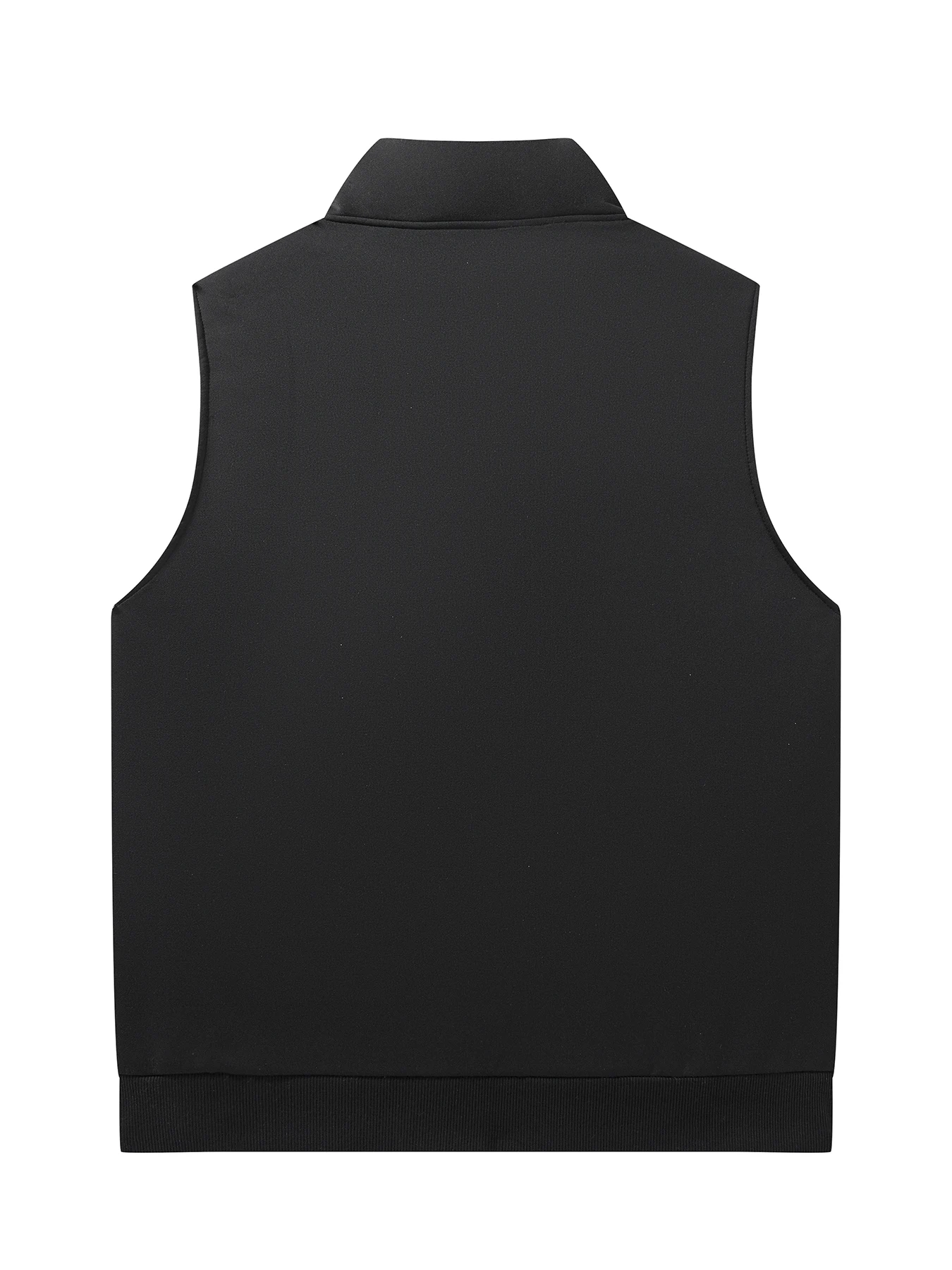 Winter Men's Warm Jacket Vest Thickened Warm Casual Sleeveless Coats Standing Collar Zipper Solid Color Vest Male Athletic Tops - Image 5