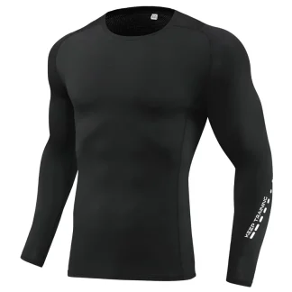 Men's Children's Quick Dry Long Sleeve Sport T-shirt Compression Fitness Running Shirt Gym Bodybuilding Top Tight Rashguard