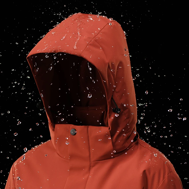 JNLN Winter Warm Windbreaker Unisex Waterproof Windproof Fleece Jackets Men's Women's Hiking Climbing Trekking Skiing Rain Coat - Image 3