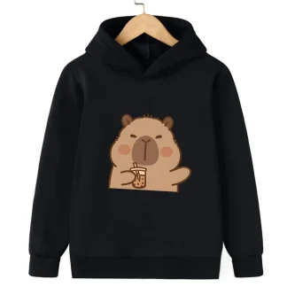 Cute Autumn Winter Cartoon Pufferfish Pattern Printed Long-sleeved Sporty Fashionable Beautiful Sweatshirts for Girls Boys