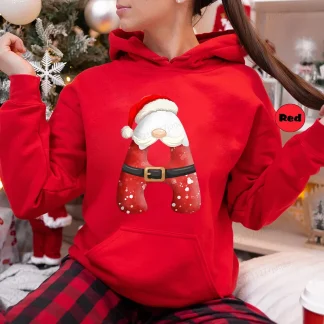 Personalised Christmas Alphabet Hoodie Harajuku Streetwear Hip Hop Sweatshirt Santa Alphabet Sportswear Fashion Trends Unisex