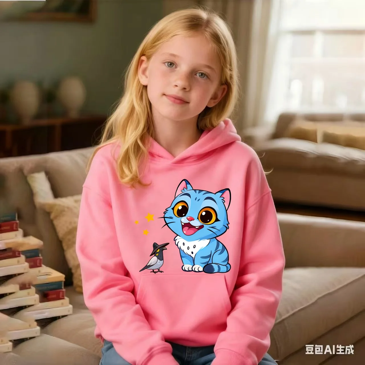 Autumn KPop Demon Hunter Cartoon Print Kids Hoodie Warm Girl Sweatshirt Children's Korean Style Fashion Casual Pullover Clothin - Image 3