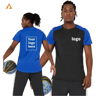 Wholesale Quick Dry Polyester Tshirt For Men Custom Logo Training Sports Gym Fitness Shirt Breathable Running T-Shirts 91106