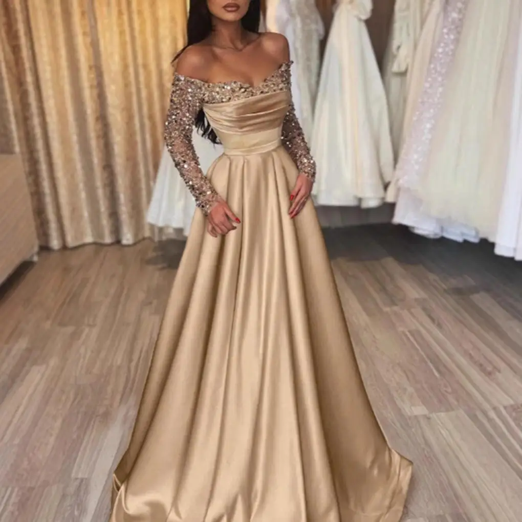 Spring 2025 Sexy Sequin Evening Gown Independent Station Ebay New Arrival Polyester Fiber Other Material - Image 4
