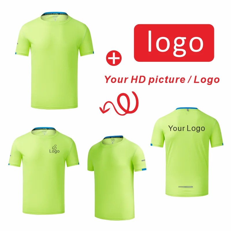 Sports Quick Drying Logo Customized T-shirt with Cool and Breathable Group Embroidery Brand Printing DIY - Image 2