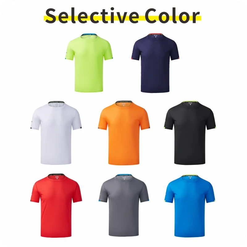 Sports Quick Drying Logo Customized T-shirt with Cool and Breathable Group Embroidery Brand Printing DIY - Image 4