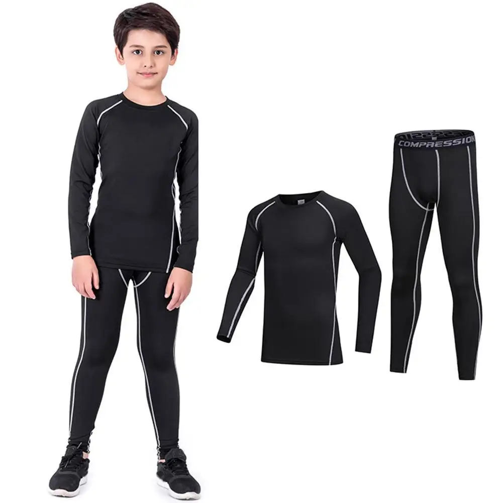 Kids' Sportswear Thermal Underwear Baby Quick Drying Clothes Soccer Compression Kids Sportswear Clothing Basketball Boy Y7F0 - Image 3