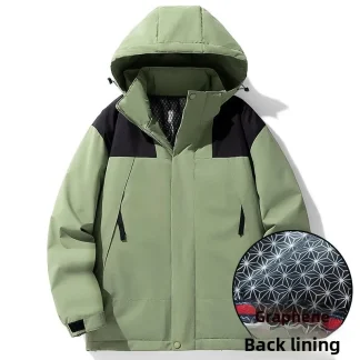 Plus Size Couples Style Spring Autumn Jacket Men's Lightweight Waterproof Windproof Outdoor Fishing Mountain Climbing Coat fo...