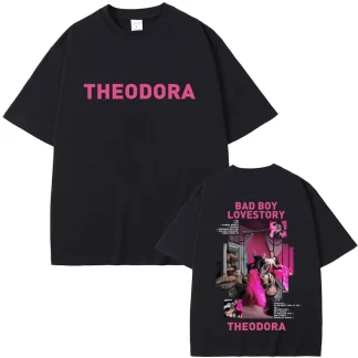 Rapper Theodora Mega Bbl Bad Boy Lovestory Graphic T Shirt Men Women Hip Hop Fashion Oversized T-shirt Male Casual Cotton Tshirt