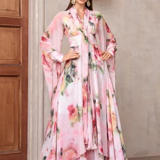 TOLEEN 2024 New in Women's Casual Elegant Floral Print Spring/Summer High Waist Bell Sleeve Maxi Long Dress For Vacation Party