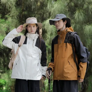 Plus Size Waterproof Fishing Sports Jacket Men Women Short Length Five Sleeve Bicolor Fabric Anti Wind And Water Outdoor Casu...