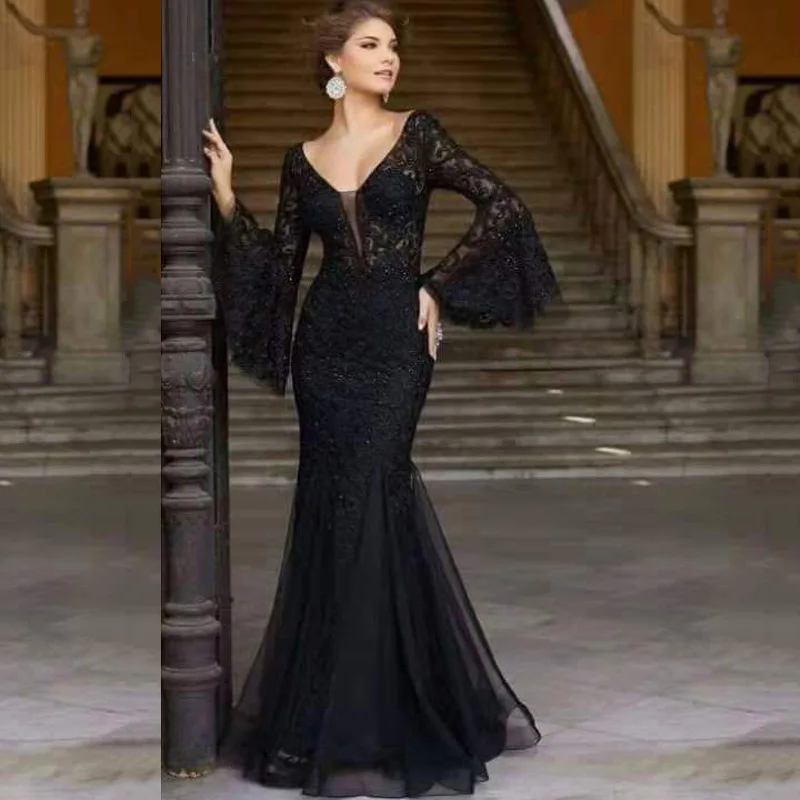 Romantic French Style Long Evening Gown Four Seasons Ball Dress Luxury Atmosphere Princess Skirt Elegant Polyester Dress