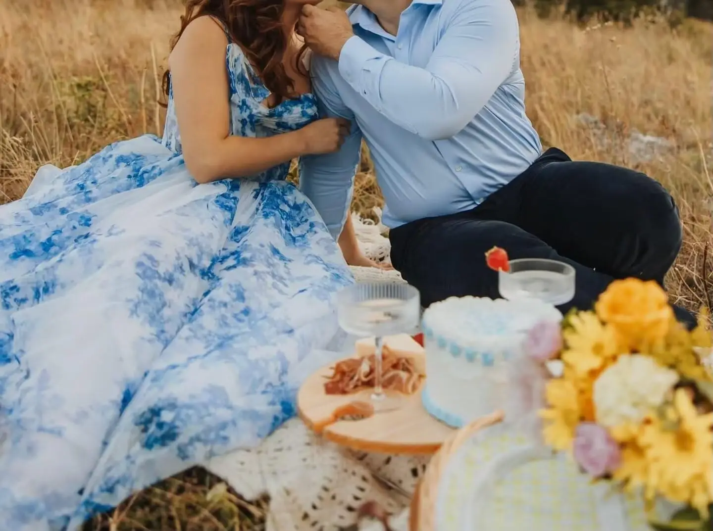 Women’s Floral Print Tulle Prom Dresses Tea Length Corset A Line Fairy Formal Evening Party Gowns Formal Dress Women Elegant - Image 5