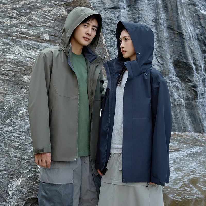 Couple Outdoor Sports Fitness Running High-quality Three in One Waterproof Comfortable Thick and Warm Sports and Leisure Jacket - Image 6