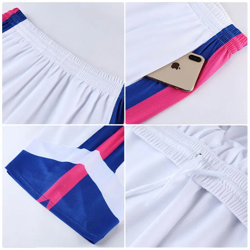 2pcs Set Basketball Jersey Sportswear Suits Plus Size Outdoor Running Sport Shirts Tops Shorts Fitness Breathable Tennis Clothes - Image 6