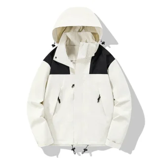 2025 Patchwork Tactical Jacket Men Women Outdoor Mountaineering Windproof Coat Zipper Pocket Waterproof Windbreaker Outwear Coat