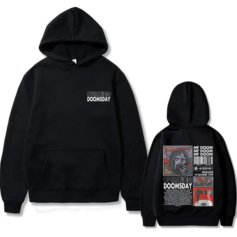 Rapper Mf Doom Graphic Hoodie Autumn Winter Men Women Casual Loose Hoodies Male Hip Hop Oversized Harajuku Hooded Sweatshirts - Image 2