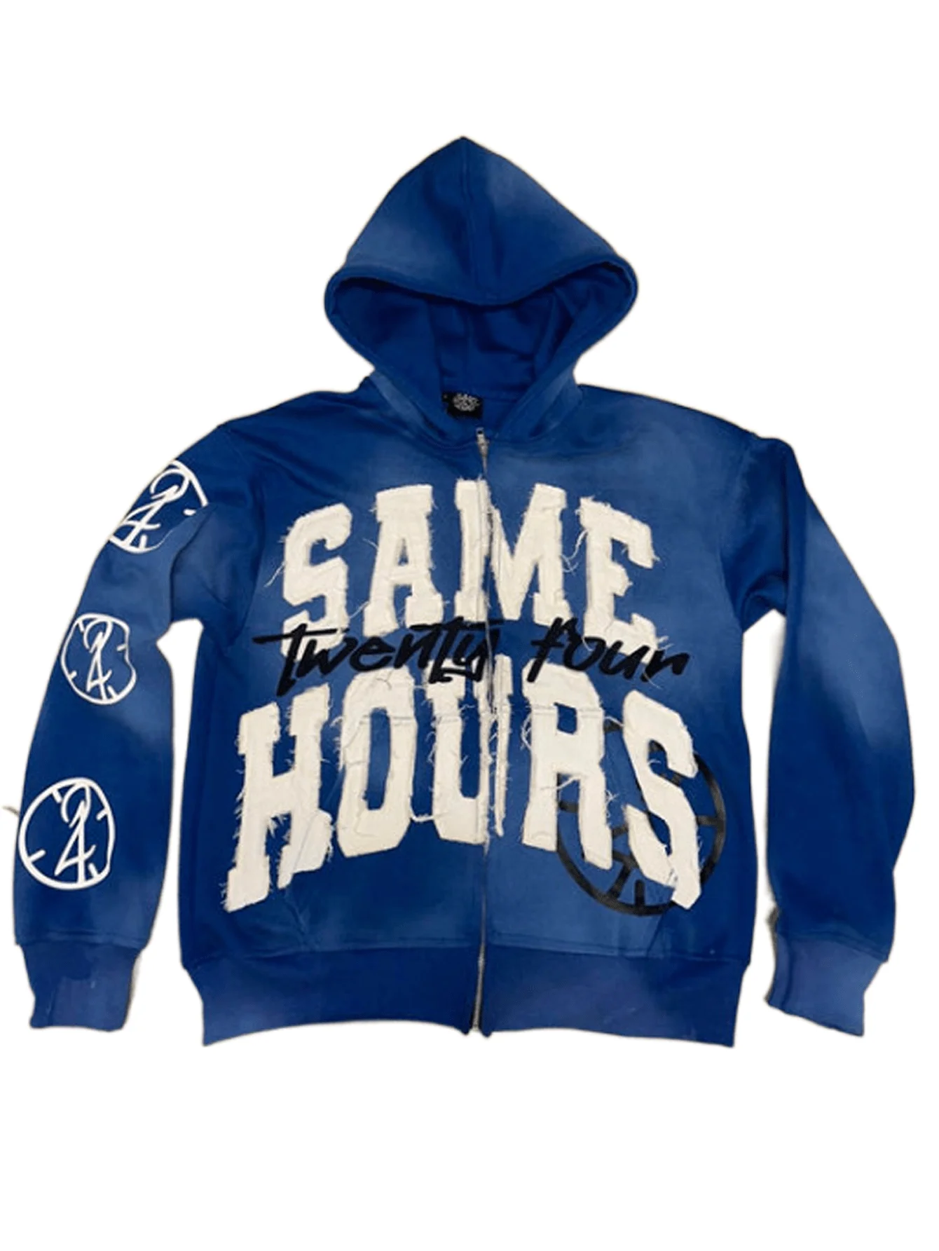 Y2K 印花连帽衫 拉链连帽衫 嘻哈街头风美学卫衣 宽松复古套装