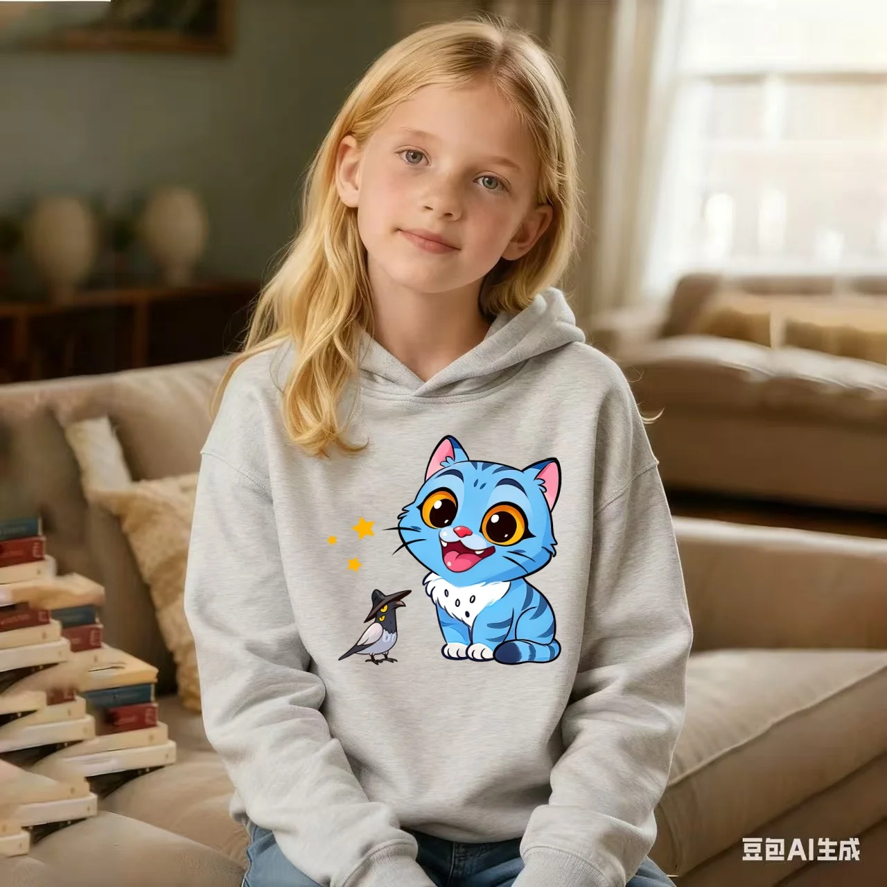 Autumn KPop Demon Hunter Cartoon Print Kids Hoodie Warm Girl Sweatshirt Children's Korean Style Fashion Casual Pullover Clothin - Image 2