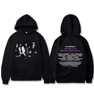 Black Sabbath Band Ozzy Osbourne Back To The Beginning Hoodie Men's Heavy Metal Rock Oversized Streetwear Male Vintage Hoodies