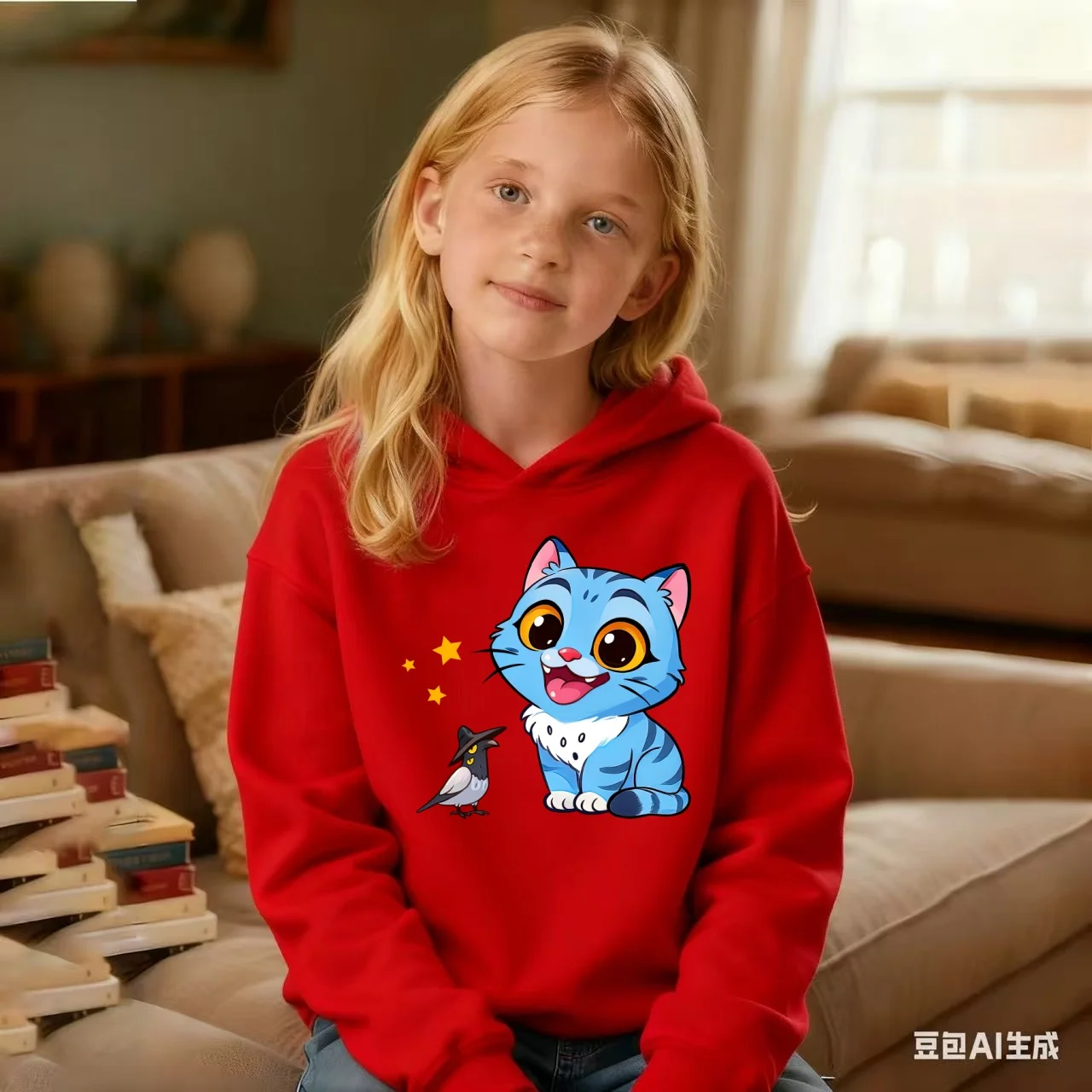 Autumn KPop Demon Hunter Cartoon Print Kids Hoodie Warm Girl Sweatshirt Children's Korean Style Fashion Casual Pullover Clothin - Image 5