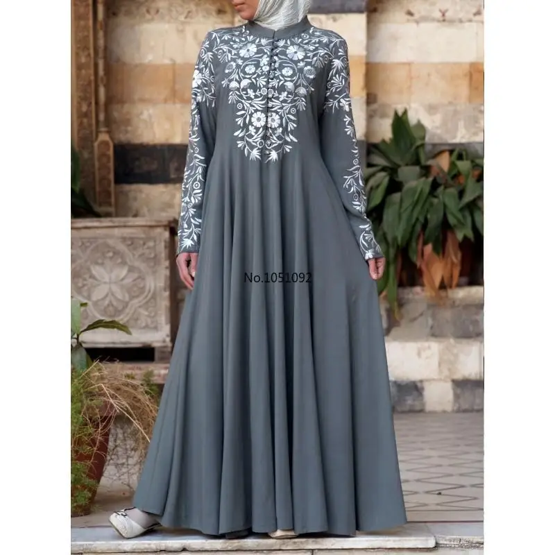 Customized bangladesh abayas kimono for women burka arabic print dress festa dubai abaya turkish kaftan islamic clothing muslim
