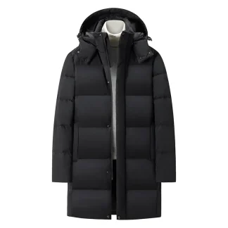 Mens Womens Warm Down Jacket Long Street Fashion Winter Thicken Outerwear Coat Lover Style Resist Extreme Weather