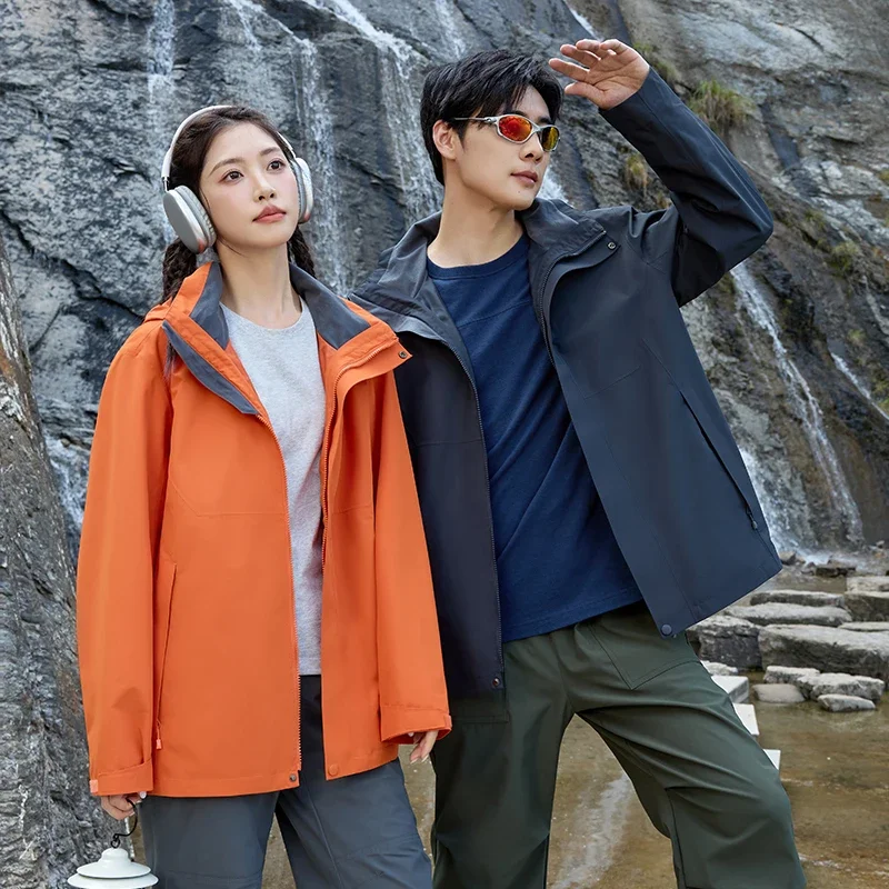 Couple Outdoor Sports Fitness Running High-quality Three in One Waterproof Comfortable Thick and Warm Sports and Leisure Jacket - Image 4