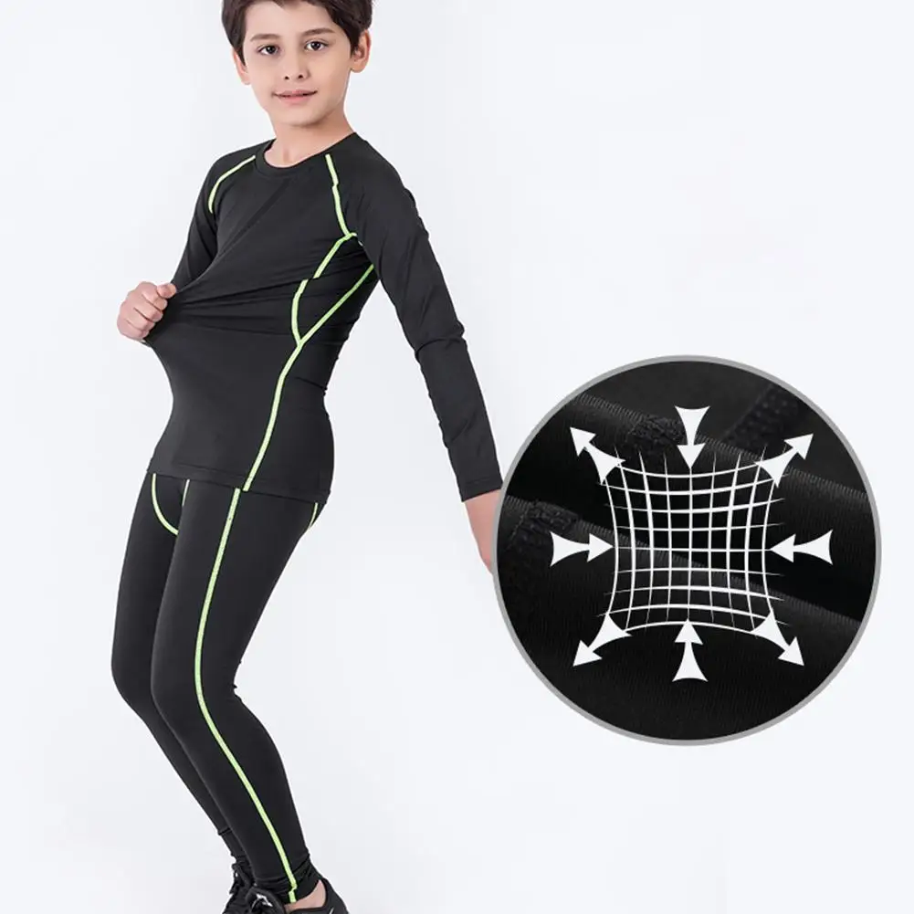 Kids' Sportswear Thermal Underwear Baby Quick Drying Clothes Soccer Compression Kids Sportswear Clothing Basketball Boy Y7F0 - Image 2