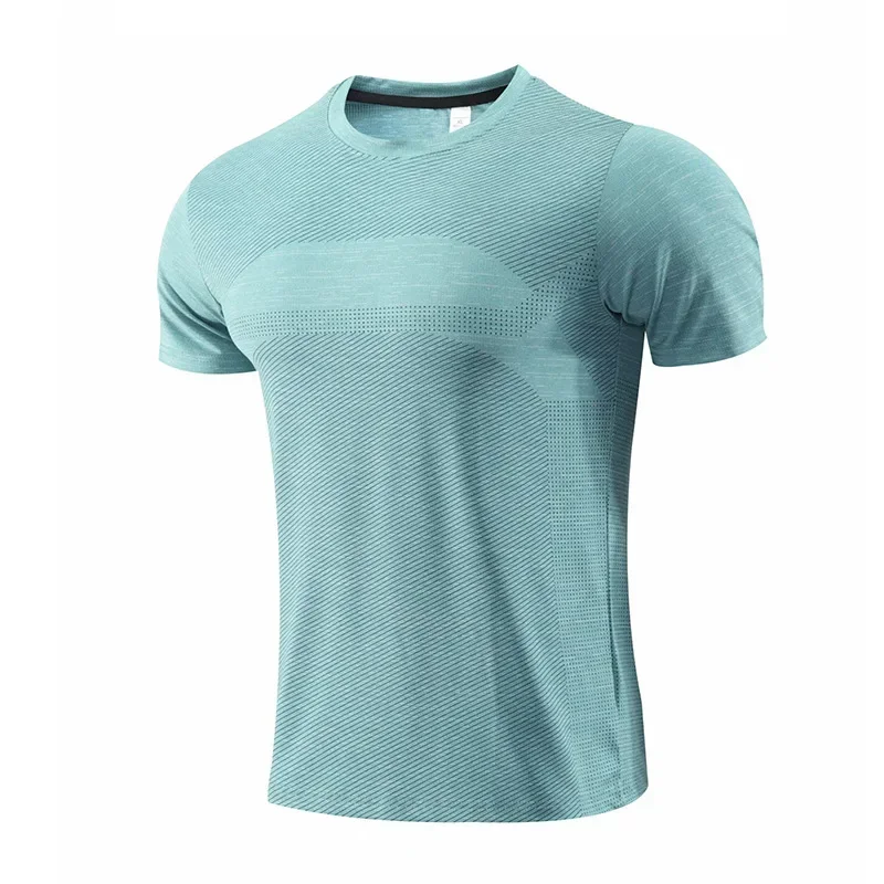 Multicolor Quick Dry Short Sleeve Sport T Shirt Gym Jerseys Fitness Shirt Trainer Running T-Shirt Men's Breathable Sportswear - Image 2