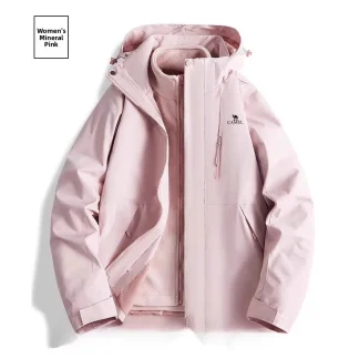 Unisex Three-in-One Outdoor Climbing Jacket Waterproof Windproof Hiking Coat Small Size Mountain Climbing Suit New 2025